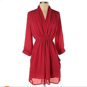 Collective Concepts NWT Red 3/4 Sleeve Dress